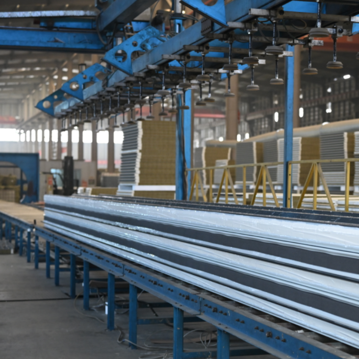 聚氨酯封邊巖棉板安裝方法(圖1) 聚氨酯封邊巖棉板安裝方法(圖1)